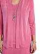 Slinky Mock 2 in 1 Top and Necklace - Rose