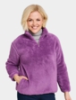 Half Zip Fleece Top - Plum