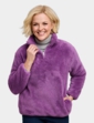 Half Zip Fleece Top - Plum