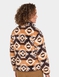 Half Zip Print Fleece Top - Caramel