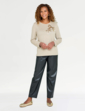 Bow Design Top - Natural
