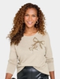 Bow Design Top - Natural
