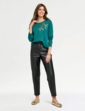 Bow Design Top - Teal