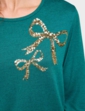 Bow Design Top - Teal