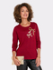 Bow Design Top - Wine