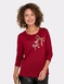 Bow Design Top - Wine