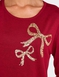 Bow Design Top - Wine