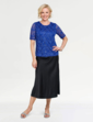 Luxury Sequin Lace Top - Cobalt