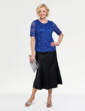 Luxury Sequin Lace Top - Cobalt