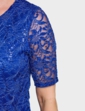Luxury Sequin Lace Top - Cobalt