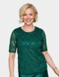 Luxury Sequin Lace Top - Emerald