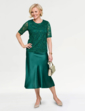 Luxury Sequin Lace Top - Emerald