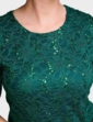 Luxury Sequin Lace Top - Emerald