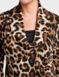 Brushed Cowl Neck Print Top - Stone