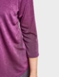 Slinky Mock 2 in 1 Top and Necklace - Grape