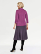 Slinky Mock 2 in 1 Top and Necklace - Grape