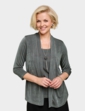 Slinky Mock 2 in 1 Top and Necklace - Olive