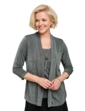 Slinky Mock 2 in 1 Top and Necklace - Olive