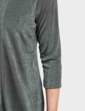 Slinky Mock 2 in 1 Top and Necklace - Olive