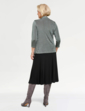 Slinky Mock 2 in 1 Top and Necklace - Olive
