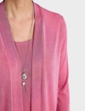 Slinky Mock 2 in 1 Top and Necklace - Rose