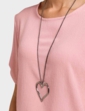 Crinkle Top and Necklace - Pink