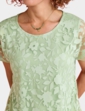 Bubble Hem Burnout Top - Green