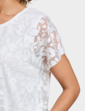 Bubble Hem Burnout Top - Ivory