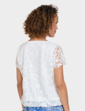 Bubble Hem Burnout Top - Ivory