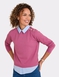 Mock Shirt Top - Dusky Rose