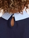 Mock Shirt Top - Navy