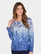 Warm Handle Print Top - Blue
