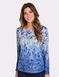 Warm Handle Print Top - Blue