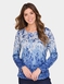 Warm Handle Print Top - Blue