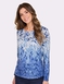 Warm Handle Print Top - Blue