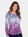 Warm Handle Print Top - Plum