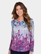 Warm Handle Print Top - Plum