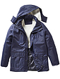 Pegasus Waterproof Jacket With Sherpa Lining - Navy