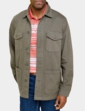 Pegasus Stretch Cotton Cargo Jacket - Khaki