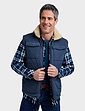 Pegasus Sherpa Lined Padded Gilet - Navy