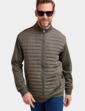 Pegasus Quilted Knitted Jacket - Khaki