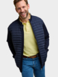 Pegasus Quilted Knitted Jacket - Navy