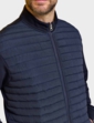 Pegasus Quilted Knitted Jacket - Navy