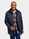 Pegasus Fleece Lined Showerproof Wax Look Barn Jacket - Navy