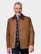 Pegasus Sherpa Lined Canvas Jacket with Cord Collar - Brown