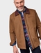 Pegasus Sherpa Lined Canvas Jacket with Cord Collar - Brown