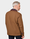 Pegasus Sherpa Lined Canvas Jacket with Cord Collar - Brown