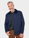 Pegasus Sherpa Lined Canvas Jacket with Cord Collar - Navy