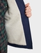 Pegasus Sherpa Lined Canvas Jacket with Cord Collar - Navy