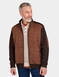 Pegasus Fleece Lined Faux Suede Jacket - Brown